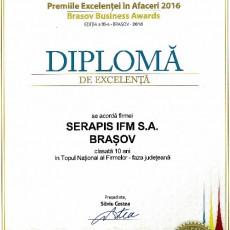 Diploma Excelenta 2016